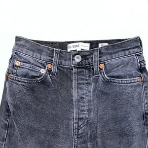 redone jeans - black - size 24